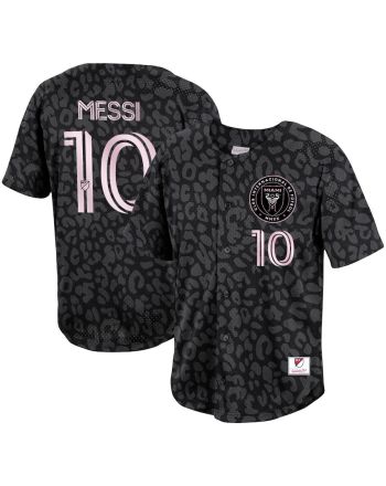 Lionel Messi 10 Inter Miami FC Baseball Men Jersey - Pink Black