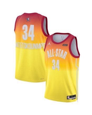 Giannis Antetokounmpo 34 2023 NBA All-Star Game Swingman Jersey - Orange